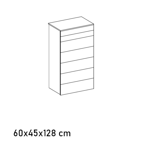 03.94 Enea: Tall Boy 7 Drawer