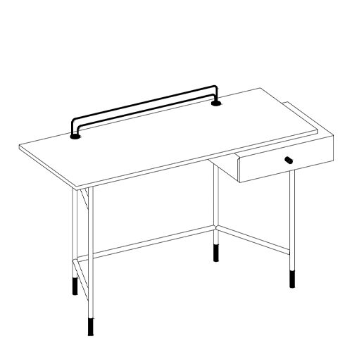 Desk with document holder