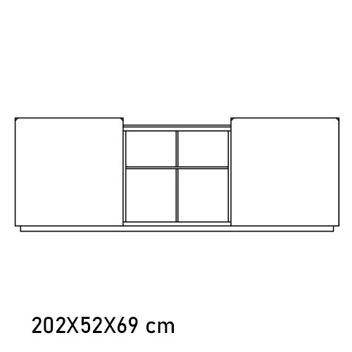 15.62el Pica: 2 Door Plain, Central Open Space