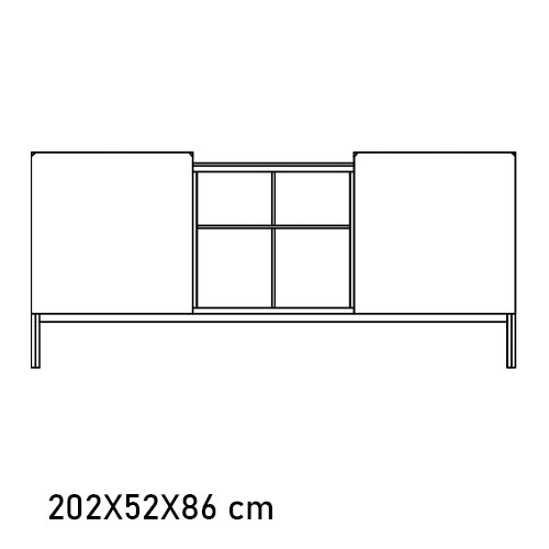 15.72el Pica: 2 Door Plain, Central Open Space