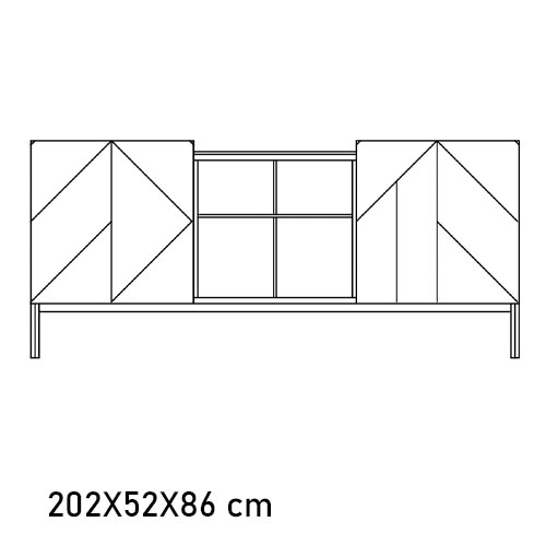 15.72ld Pica: 2 Door Decorated, Central Open Space