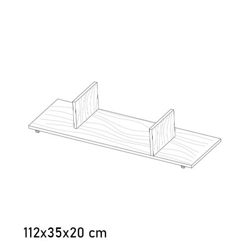 16.25 Lexington Wood Shelf