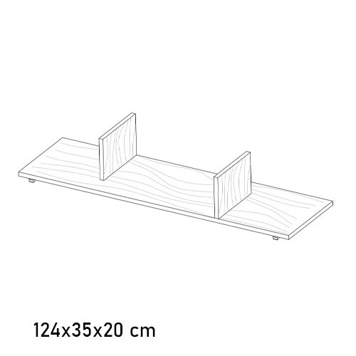 16.26 Lexington Wood Shelf
