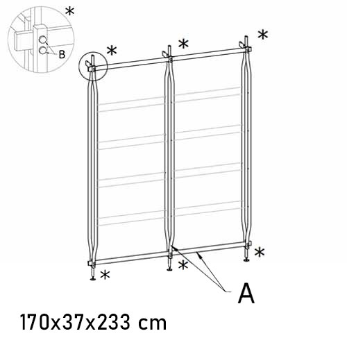 16.61 Charlotte Wall (max 8 shelves)