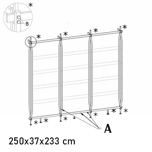 16.62 Charlotte Wall (max 12 shelves)