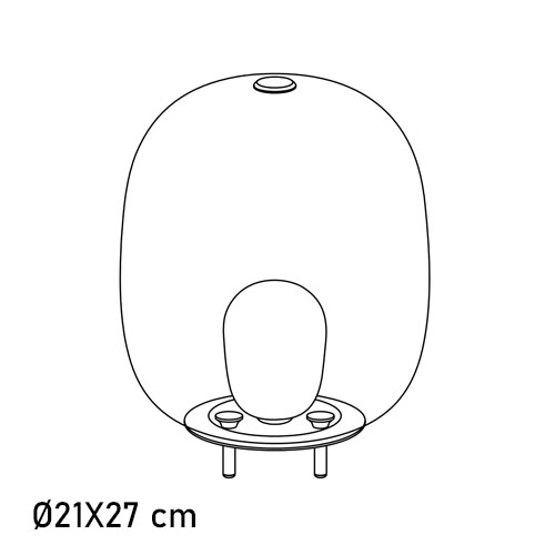 Blow Table Big (Ø21X27 cm)