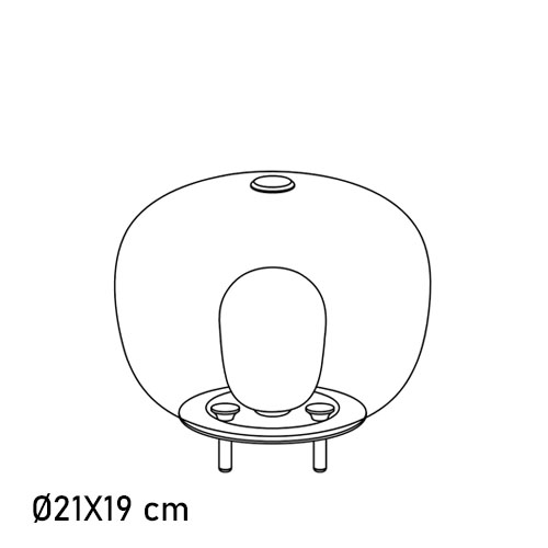 Blow Table Mini (Ø21X19 cm)