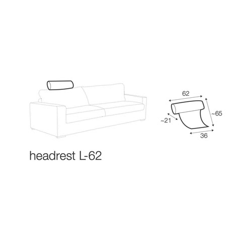 Headrest 62cm