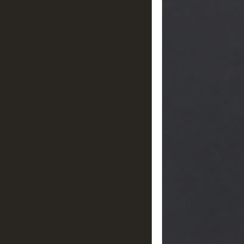 Velvet matt anti-scratch dark brown lacquered glass | Extension: Matt anthracite lacquered wood L087