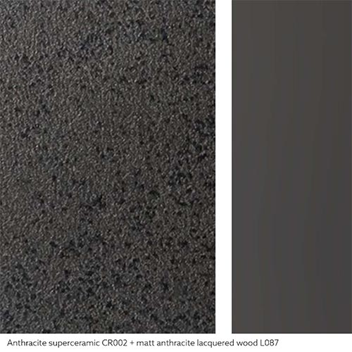 Anthracite SuperCeramic | Extension Matt anthracite lacquered wood
