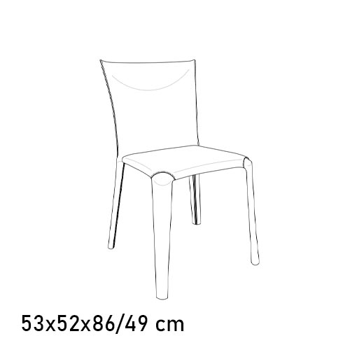 Chair with metal frame (40.11)