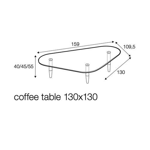 Triangular 130x130cm