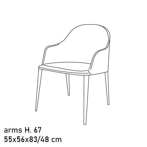 40.46 MARGOT ARMS METAL FRAME