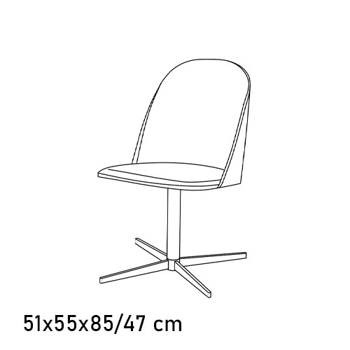 40.68 MARGOT SWIVEL CENTRAL LEG
