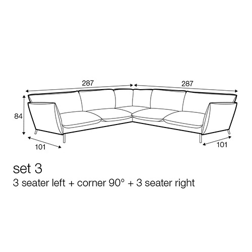 3 Seater corner sofa
