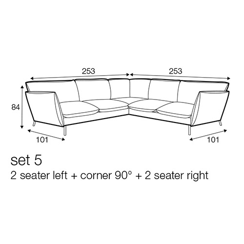 2 Seater corner sofa