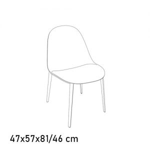 Mood (47x57x81/46 cm) (triangular legs)