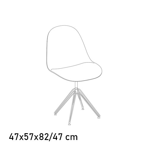 34.11 Swivel 4 Legs
