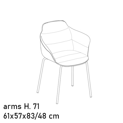 34.19R With Arms Upholstered