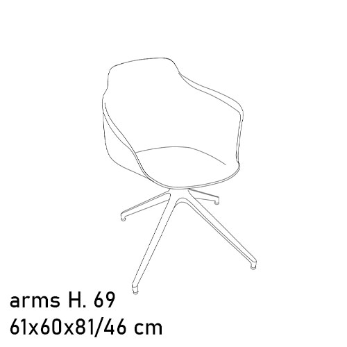 34.23 Swiverl Central Leg With Arms