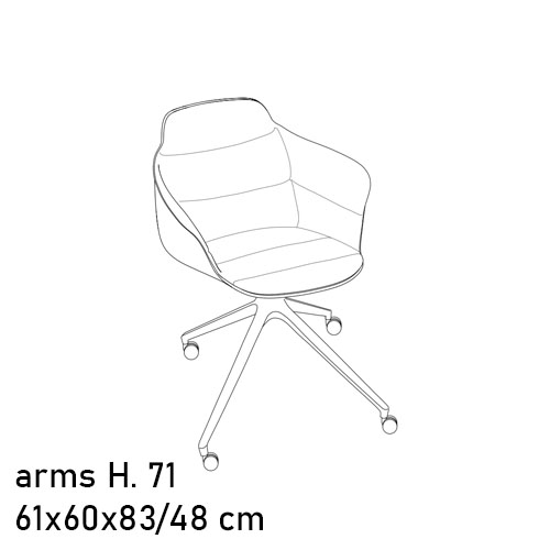 34.24R With Arms Upholstered