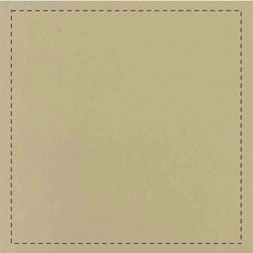 Ivory black stitching