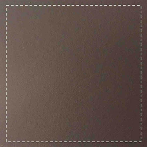 Chocolate off-white stitching