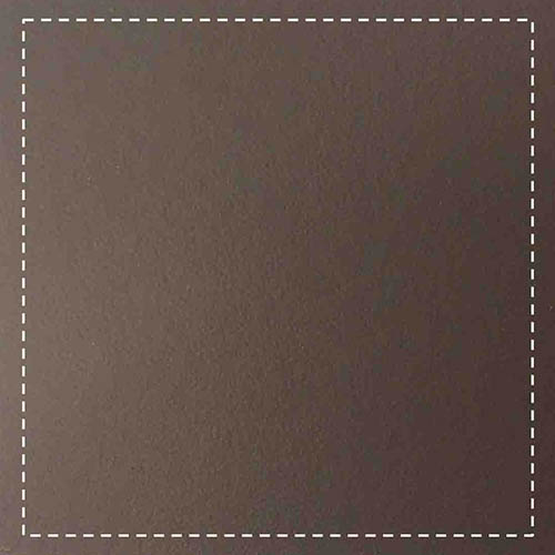 Chocolate off-white stitching