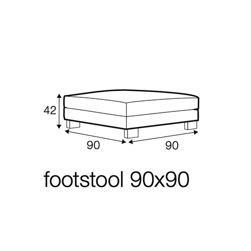 Footstool 90×90