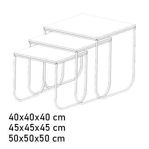Tokio Square Table Set