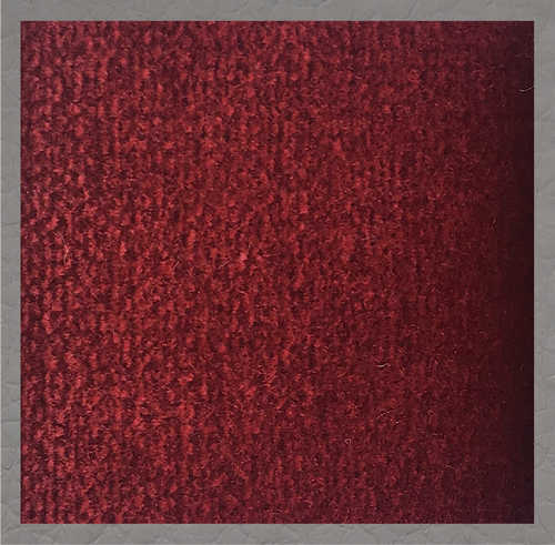 TVE05 Ruby red light grey piping