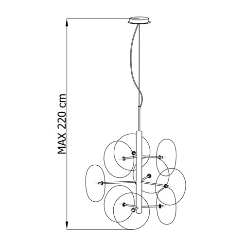 9 Borosilicate glasses (Ø67X75 cm)